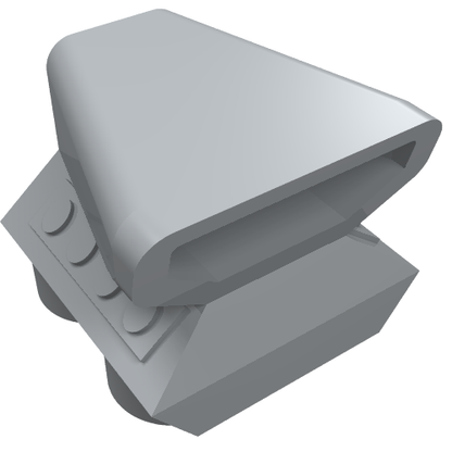 Part 50943 - Vehicle, Air Scoop Engine Top 2 x 2 - De BrickPlaats