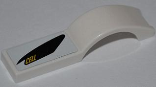 Part 50947pb022R - Vehicle, Mudguard 1 x 4 1/2 with 'CELLFISH' Pattern Model Right Side (Sticker) - Set 8149 - De BrickPlaats