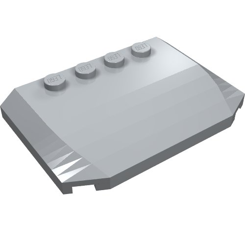 Part 52031 - Wedge 4 x 6 x 2/3 Triple Curved - De BrickPlaats
