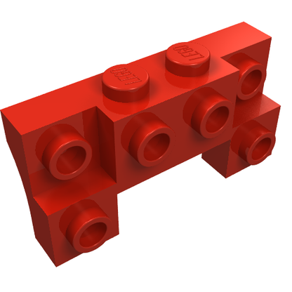 Part 52038 - Brick, Modified 2 x 4 - 1 x 4 with 2 Recessed Studs and Thick Side Arches - De BrickPlaats