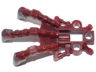 Part 53562pb01 - Bionicle Foot Piraka Clawed with Marbled Pearl Dark Gray Pattern - De BrickPlaats
