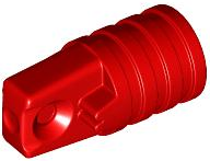 Part 53923 - Hinge Cylinder 1 x 2 Locking with 1 Finger and Axle Hole on Ends without Slots - De BrickPlaats