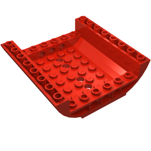 Part 54091 - Slope, Curved 8 x 8 x 2 Inverted Double - De BrickPlaats