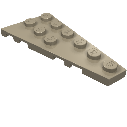 Part 54383 - Wedge, Plate 6 x 3 Right - De BrickPlaats