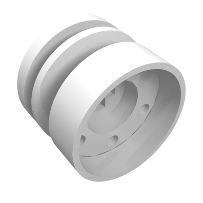 Part 55982 - Wheel 18mm D. x 14mm with Axle Hole, Fake Bolts and Shallow Spokes - De BrickPlaats