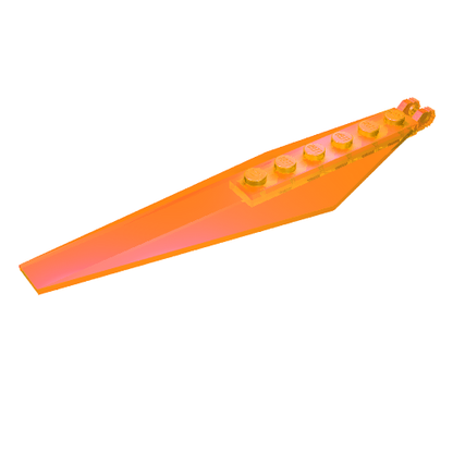 Part 57906 - Hinge Plate 3 x 12 with Angled Side Extensions and Tapered Ends - De BrickPlaats