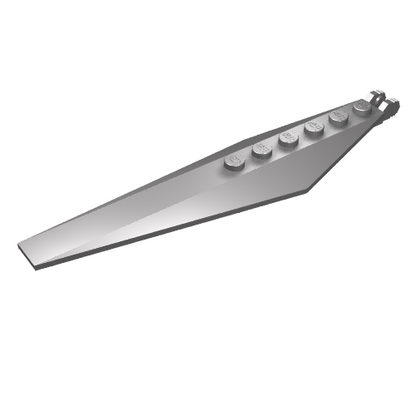 Part 57906 - Hinge Plate 3 x 12 with Angled Side Extensions and Tapered Ends - De BrickPlaats