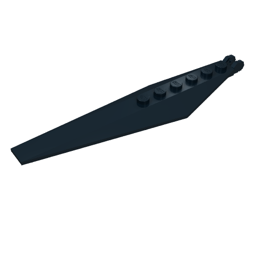Part 57906 - Hinge Plate 3 x 12 with Angled Side Extensions and Tapered Ends - De BrickPlaats