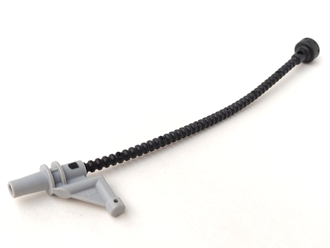 Part 58498c01 - Duplo Hose 11L with Stud Holder and Light Bluish Gray Nozzle - De BrickPlaats