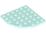 Part 6003 - Plate, Round Corner 6 x 6 - De BrickPlaats