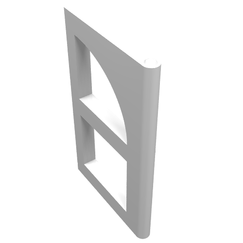 Part 601 - Pane for Window 2 x 6 x 6 FreeStyle - De BrickPlaats