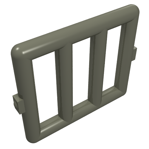 Part 6016 - Bar 1 x 4 x 3 Window Grille - De BrickPlaats