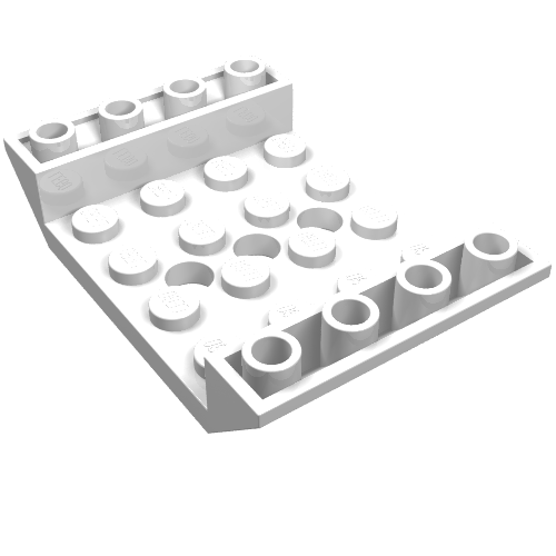 Part 60219 - Slope, Inverted 45 6 x 4 Double with 4 x 4 Cutout and 3 Holes - De BrickPlaats