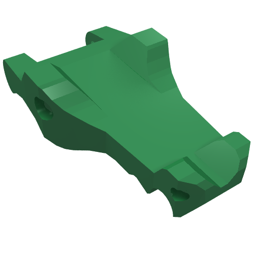 Part 6027 - Alligator / Crocodile / Dragon Jaw Upper / Dinosaur Tongue - De BrickPlaats