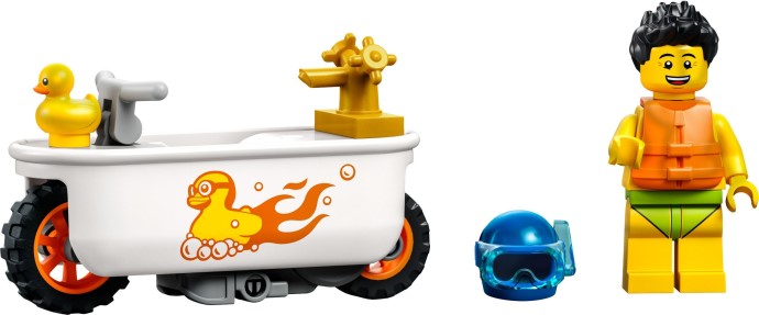 LEGO® City Bathtub Stunt Bike 60333 Building Kit - De BrickPlaats