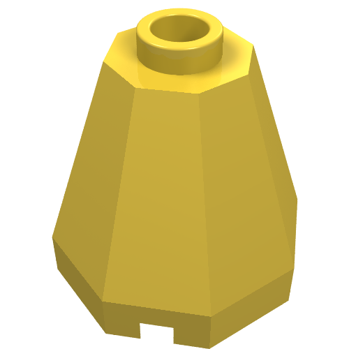 Part 6039 - Cone 2 x 2 x 1 2/3 Octagonal - De BrickPlaats