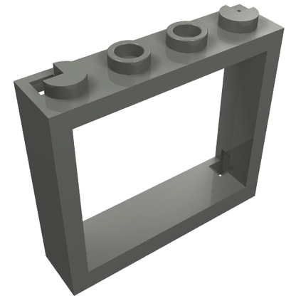 Part 60594 - Window 1 x 4 x 3 - No Shutter Tabs - De BrickPlaats