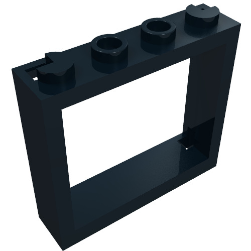 Part 60594 - Window 1 x 4 x 3 - No Shutter Tabs - De BrickPlaats
