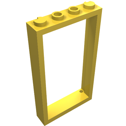 Part 60596 - Door, Frame 1 x 4 x 6 with 2 Holes on Top and Bottom - De BrickPlaats