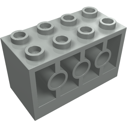 Part 6061 - Brick, Modified 2 x 4 x 2 with Holes on Sides - De BrickPlaats