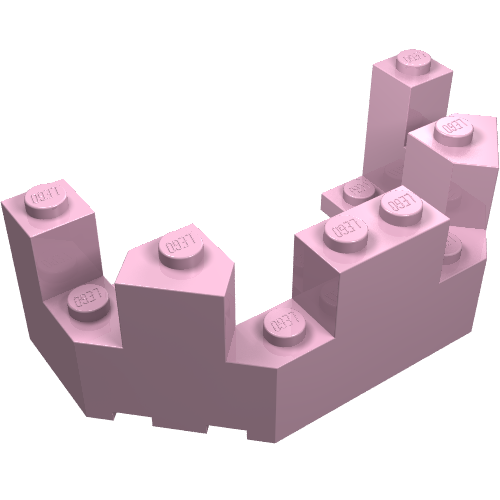 Part 6066 - Castle Turret Top 4 x 8 x 2 1/3 - De BrickPlaats