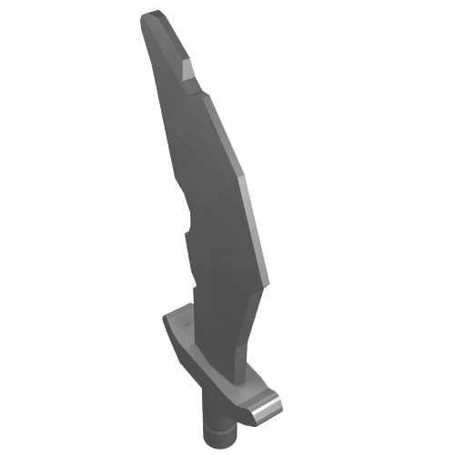 Part 60752 - Minifigure, Weapon Sword, Scimitar with Nicks - De BrickPlaats