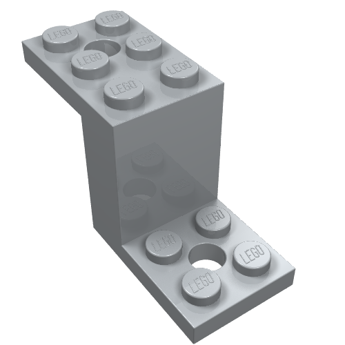 Part 6087 - Bracket 5 x 2 x 2 1/3 with 2 Holes - De BrickPlaats