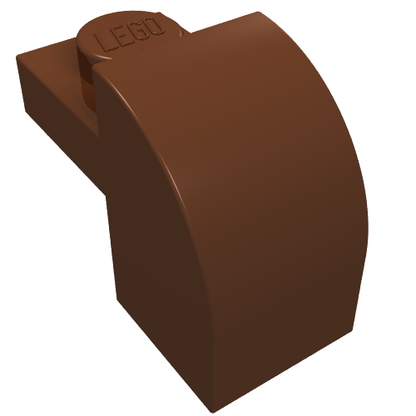 Part 6091 - Slope, Curved 2 x 1 x 1 1/3 with Recessed Stud - De BrickPlaats