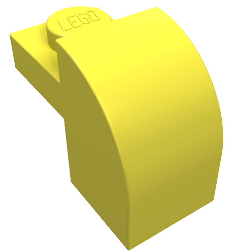 Part 6091 - Slope, Curved 2 x 1 x 1 1/3 with Recessed Stud - De BrickPlaats