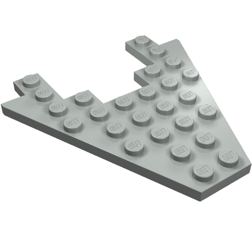 Part 6104 - Wedge, Plate 8 x 8 with 3 x 4 Cutout - De BrickPlaats