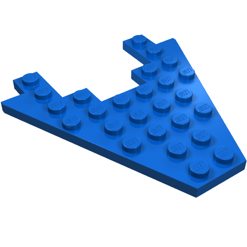 Part 6104 - Wedge, Plate 8 x 8 with 3 x 4 Cutout - De BrickPlaats