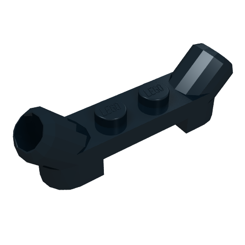 Part 61072 - Plate, Modified 1 x 4 with Angled Tubes - De BrickPlaats