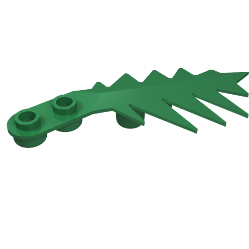 Part 6148 - Plant, Tree Palm Leaf Small 8 x 3 - De BrickPlaats