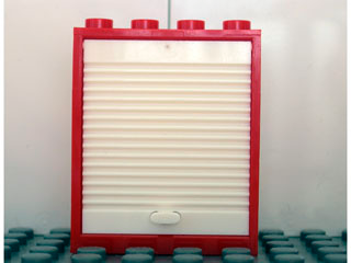 Part 6154c02 - Door, Frame 1 x 4 x 4 Lift with White Door (6154 / 6155) - De BrickPlaats