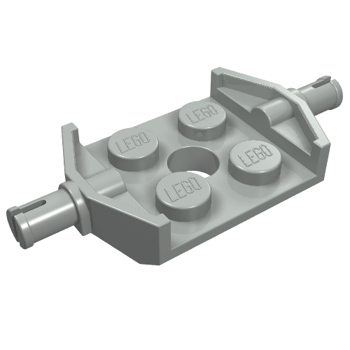 Part 6157 - Plate, Modified 2 x 2 with Wheels Holder Wide and Hole - De BrickPlaats