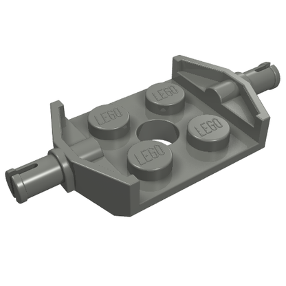 Part 6157 - Plate, Modified 2 x 2 with Wheels Holder Wide and Hole - De BrickPlaats