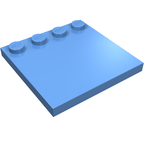 Part 6179 - Tile, Modified 4 x 4 with Studs on Edge - De BrickPlaats