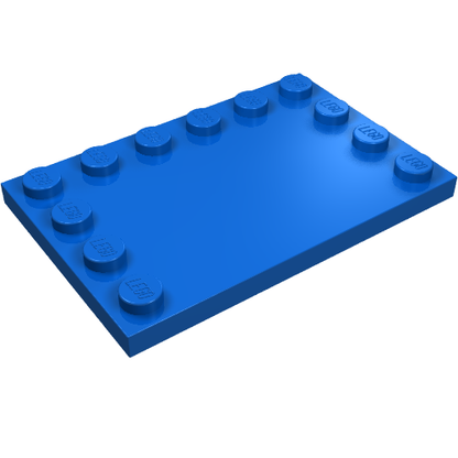 Part 6180 - Tile, Modified 4 x 6 with Studs on Edges - De BrickPlaats