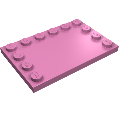 Part 6180 - Tile, Modified 4 x 6 with Studs on Edges - De BrickPlaats