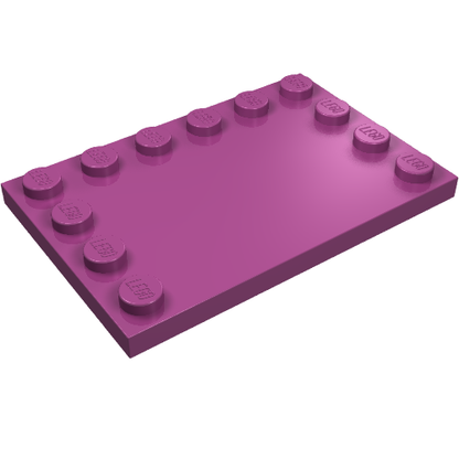 Part 6180 - Tile, Modified 4 x 6 with Studs on Edges - De BrickPlaats