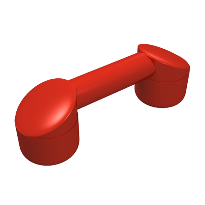 Part 6190 - Bar 1 x 3 with 2 Stud Receptacles (Radio Handle / Telephone Handset) - De BrickPlaats