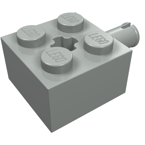 Part 6232 - Brick, Modified 2 x 2 with Pin and Axle Hole - De BrickPlaats
