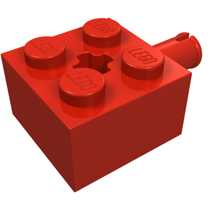 Part 6232 - Brick, Modified 2 x 2 with Pin and Axle Hole - De BrickPlaats