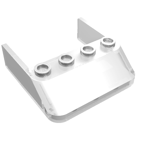 Part 6238 - Windscreen 4 x 4 x 1 - De BrickPlaats