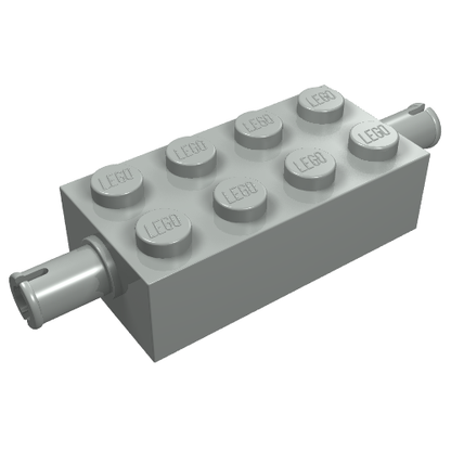 Part 6249 - Brick, Modified 2 x 4 with Pins - De BrickPlaats
