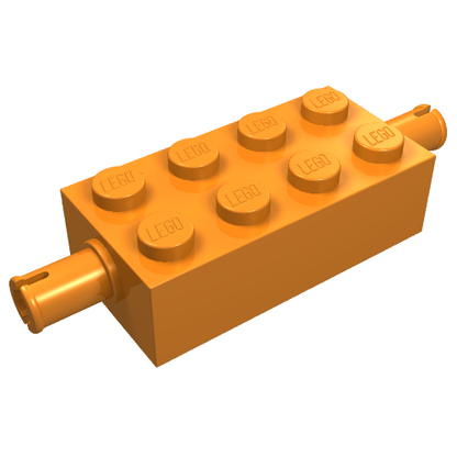 Part 6249 - Brick, Modified 2 x 4 with Pins - De BrickPlaats