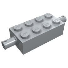 Part 6249 - Brick, Modified 2 x 4 with Pins - De BrickPlaats