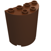 Part 6259 - Cylinder Half 2 x 4 x 4 - De BrickPlaats