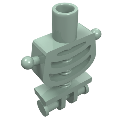 Part 6260 - Torso Skeleton, Rounded Rib Cage and Thin Shoulder Pins - De BrickPlaats