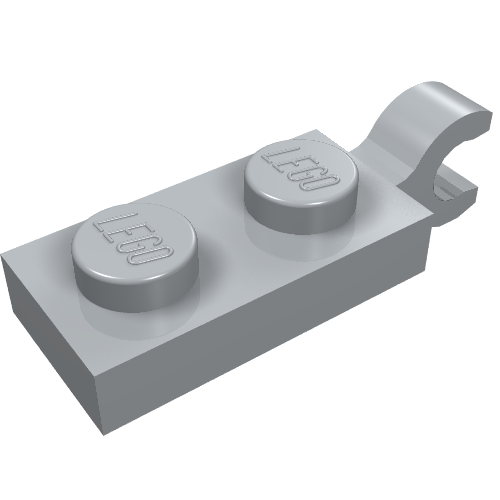 Part 63868 - Plate, Modified 1 x 2 with Clip on End (Horizontal Grip) - De BrickPlaats